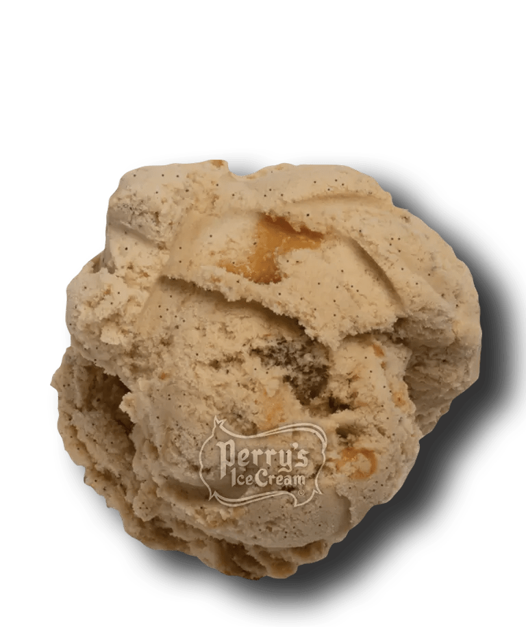 sea salt caramel coffee ice cream scoop