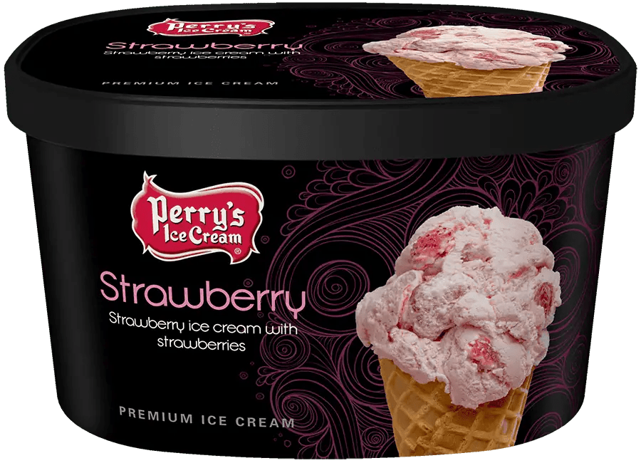 Perry's Strawberry ice cream